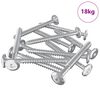 vidaXL Houten Schroeven 1350 st zilver Staal