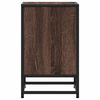 vidaXL Nachtkastjes 2 st 40x31x50cm bewerkt hout en metaal bruin eiken