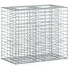 vidaXL Gabion Verhoogd Bed 90 x 50 x 80 cm Gegalvaniseerd staal zilver