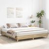 vidaXL Bedframe zonder matras 200x200cm spaanplaat sonoma eikenkleurig