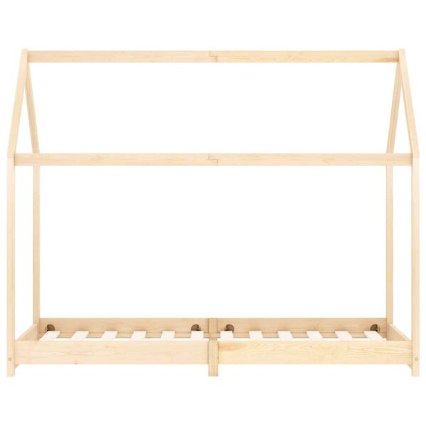 vidaXL Kinderbedframe massief grenenhout 90x200 cm