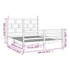 vidaXL Bedframe massief grenenhout 160x200 cm