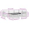 vidaXL Buiten bankenset 5 pcs Naturel Massief Acaciahout