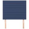 vidaXL Hoofdbord blauw 90x5x118/128 cm stof