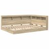 vidaXL Boekenkast Bed Sonoma eiken 160 x 200 cm Bewerkt hout