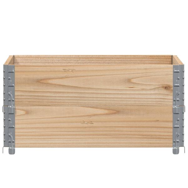 vidaXL Palletopzetranden 2 st 80x60 cm massief grenenhout
