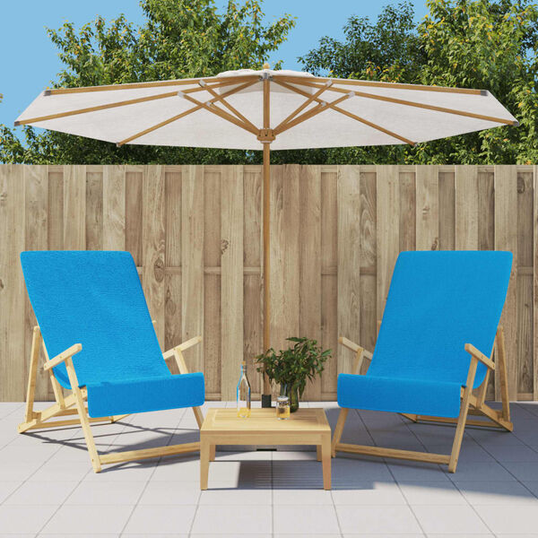 vidaXL Strandhanddoeken 2 st 400 g/m&sup2; 60x135 cm stof turquoise