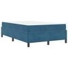 vidaXL Bedframe met matras Donkerblauw 120 x 190 cm Stof