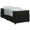 vidaXL Bedframe met matras Zwart 100 x 200 cm Stof