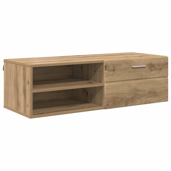 vidaXL Houten Kast Artisan Eiken 100,5 x 39 x 30 cm Bewerkt hout