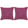 vidaXL Sierkussenset 60x60 cm velours roze 2-delig