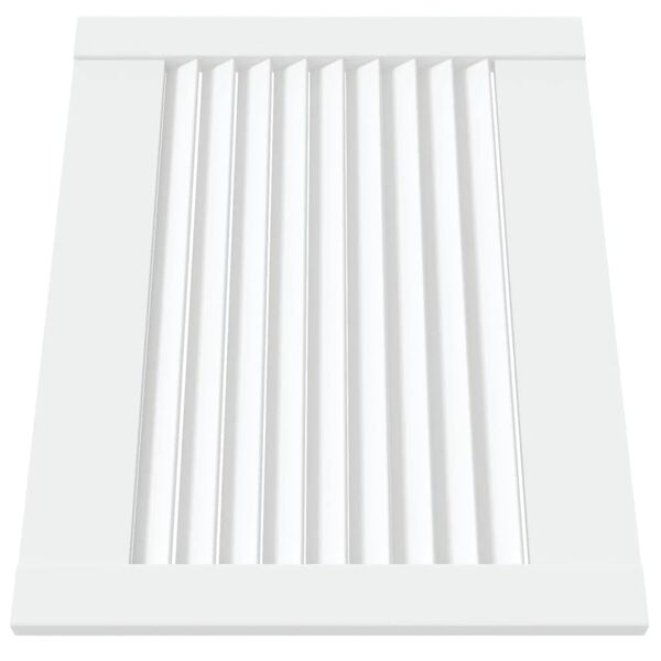 vidaXL Kastdeuren met lamellen 4 st 39,5x49,4 cm grenenhout wit