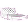 vidaXL Bedframe zonder matras 120x200 cm stof donkerbruin