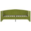 vidaXL Slaapbank met matras en USB fluweel lichtgroen 90x200 cm