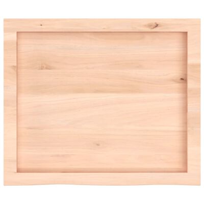 vidaXL Tafelblad 60x50x(2-6) cm onbehandeld massief eikenhout