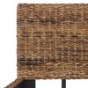 vidaXL Bedframe natuurlijk rattan 140x200 cm