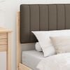 vidaXL Bedframe met Gevoerd Hoofdgedeelte Taupe 90 x 190 cm