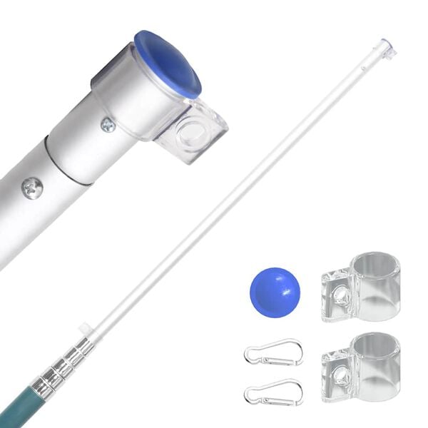 vidaXL Vlag met vlaggenmast Zweden 5,5 m aluminium