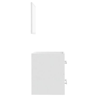 vidaXL Badkamerkast met spiegel 41x38,5x48 cm hoogglans wit