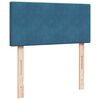 vidaXL Boxspring met matras fluweel blauw 100x200 cm