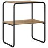 vidaXL Wandtafel Artisanaal eiken 100 x 42,5 x 70 cm Bewerkt hout
