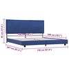 vidaXL Bedframe zonder matras 150x200 cm blauw