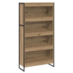 vidaXL Boekenkast 80 x 30 x 155 cm Bewerkt hout Ambachtelijk eiken