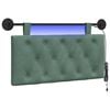 vidaXL Hangend hoofdbord Met LED-verlichting Zeegroen Fluweel