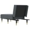 vidaXL Chaise longue fluweel donkergrijs