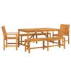 vidaXL Tuin eettafelset 5 st Bruin Massief Acaciahout