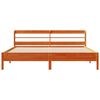vidaXL Bedframe zonder matras massief grenenhout wasbruin 180x200 cm