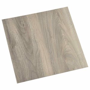 vidaXL Zelfklevende Vloerplanken Zwart en Hout 30,5 x 30,5 cm 20 st