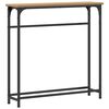 vidaXL Wandtafel Artisan Eiken 75 x 19,5 x 75 cm Bewerkt hout