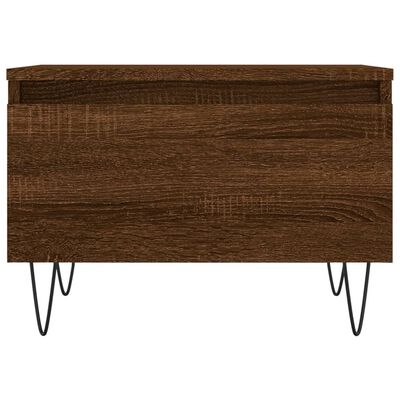 vidaXL Salontafels 2 st 50x46x35 cm bewerkt hout bruin eikenkleur