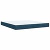vidaXL Boxspring met matras fluweel blauw 180x200 cm