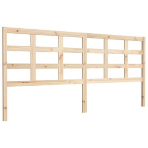 vidaXL Hoofdbord 205,5x4x100 cm massief grenenhout