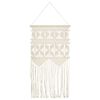 vidaXL Wandhanger macram&eacute; 40x80 cm katoen