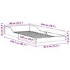 vidaXL Bedframe Bruin 80 x 200 cm Massief grenenhout