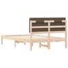 vidaXL Bedframe met Gevoerd Hoofdgedeelte Taupe 120 x 190 cm