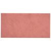 vidaXL Wandhoofdbord 12 pcs Roze 30 x 15 cm Fluweel