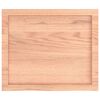 vidaXL Wandschap 60x50x(2-6) cm behandeld massief eikenhout lichtbruin