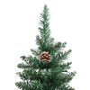 vidaXL Kerstboom met echt hout en sneeuw smal 180 cm groen