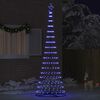 vidaXL LED Kerstboom met 350 LED Blauw 100,5 x 100,5 x 302,5 cm Metaal