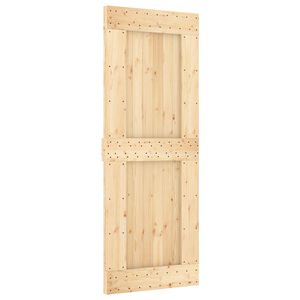 vidaXL Schuifdeur NARVIK Naturel en Zwart 80 x 210 cm (152,5 cm)