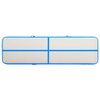 vidaXL Gymnastiekmat met pomp opblaasbaar 800x100x20 cm PVC blauw