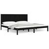 vidaXL Bedframe massief grenenhout zwart 180x200 cm