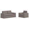 vidaXL Bankstel 2 st Taupe Stof