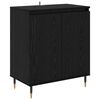 vidaXL Dressoir Zwart Eiken 60 x 35 x 70 cm Bewerkt hout