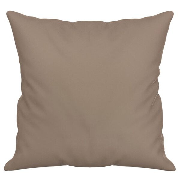 vidaXL Sierkussens 2 st 40x40 cm microvezelstof taupe