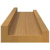 vidaXL Wandplank met plank 4 pcs Beige 40 x 9 x 3 cm Bewerkt hout